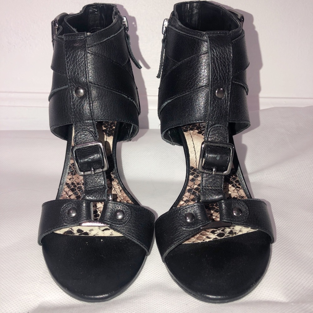 Gianni Bini shoes open toed black heels size 7
